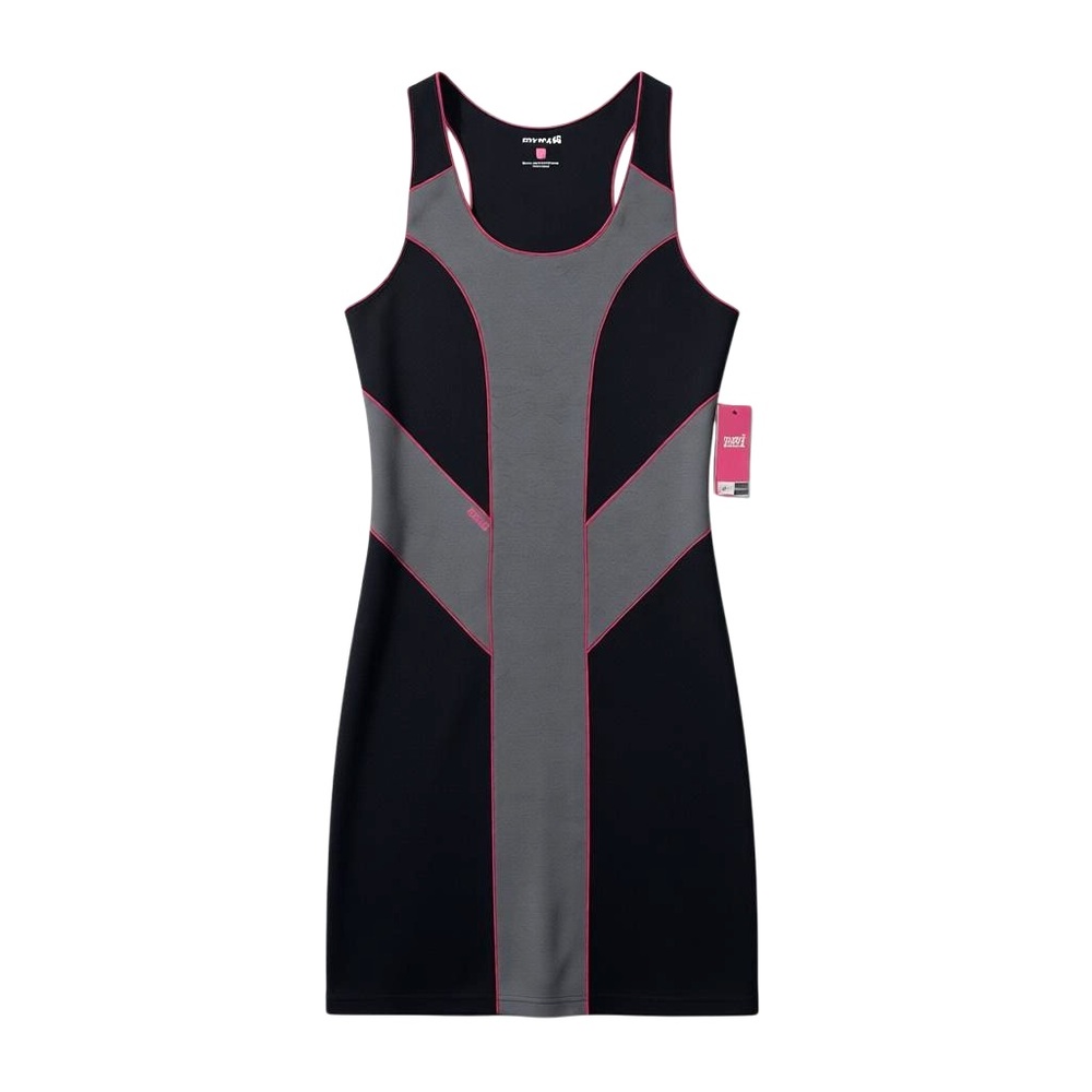 Ryka Athletic Dress Stretch Gray Black Pink Medium NWT